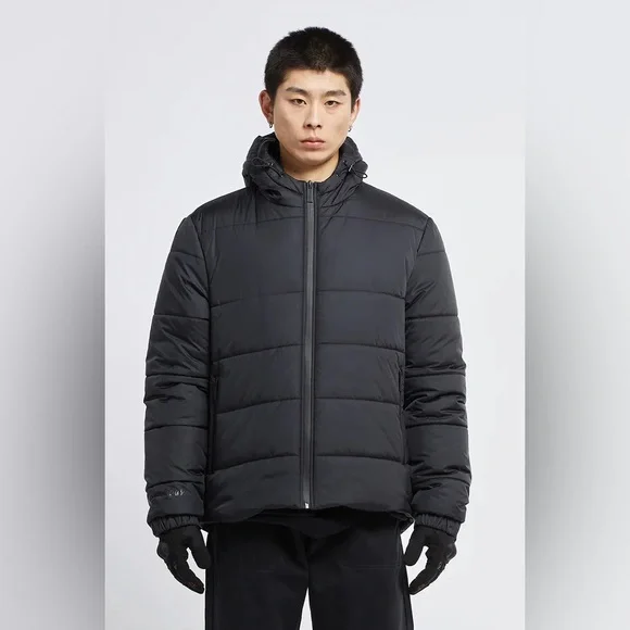 44 Label Group BNWT Eren Hoodie Puffer Jacket In Black